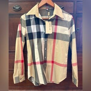 Burberry button down M NWT